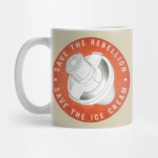 Save the Rebellion Save the Ice Cream Vintage Mug